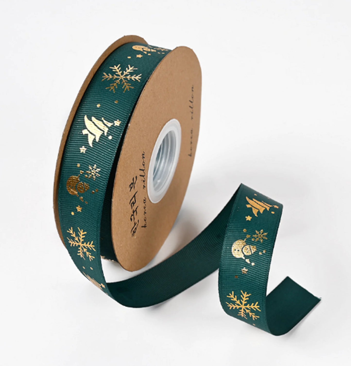 Ribbon Printed Christmas Design Decoration Gift Packing