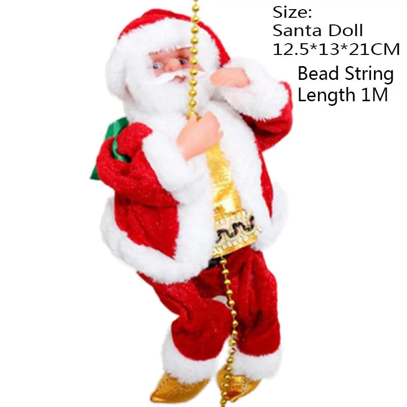 Santa Climbing Ladder Christmas Decoration