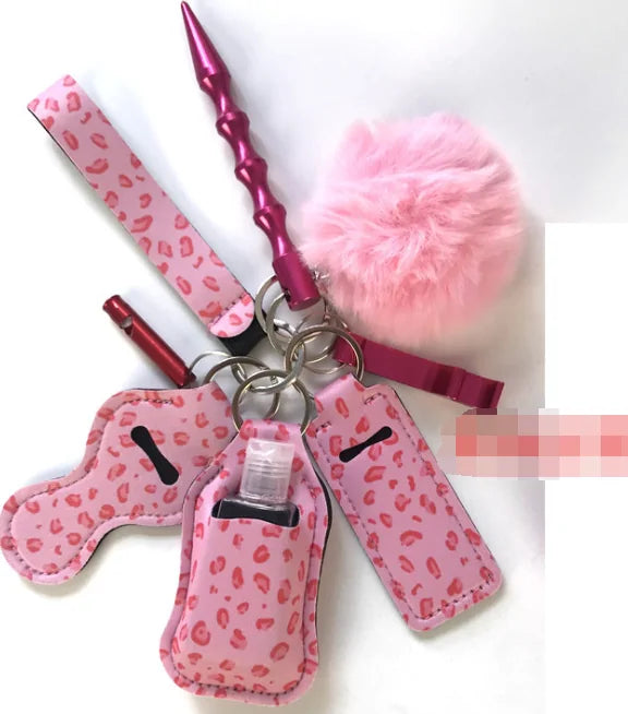 Self Defense Wristlet Keychain Set