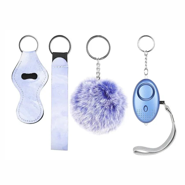 4Pieces Self Defense Ring Keychain