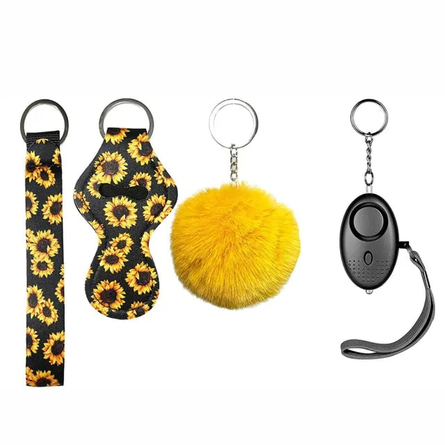 4Pieces Self Defense Ring Keychain