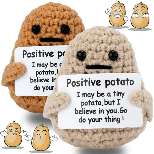 Potato Hug Pocket Mini Handmade Plush Wool Knitting Doll