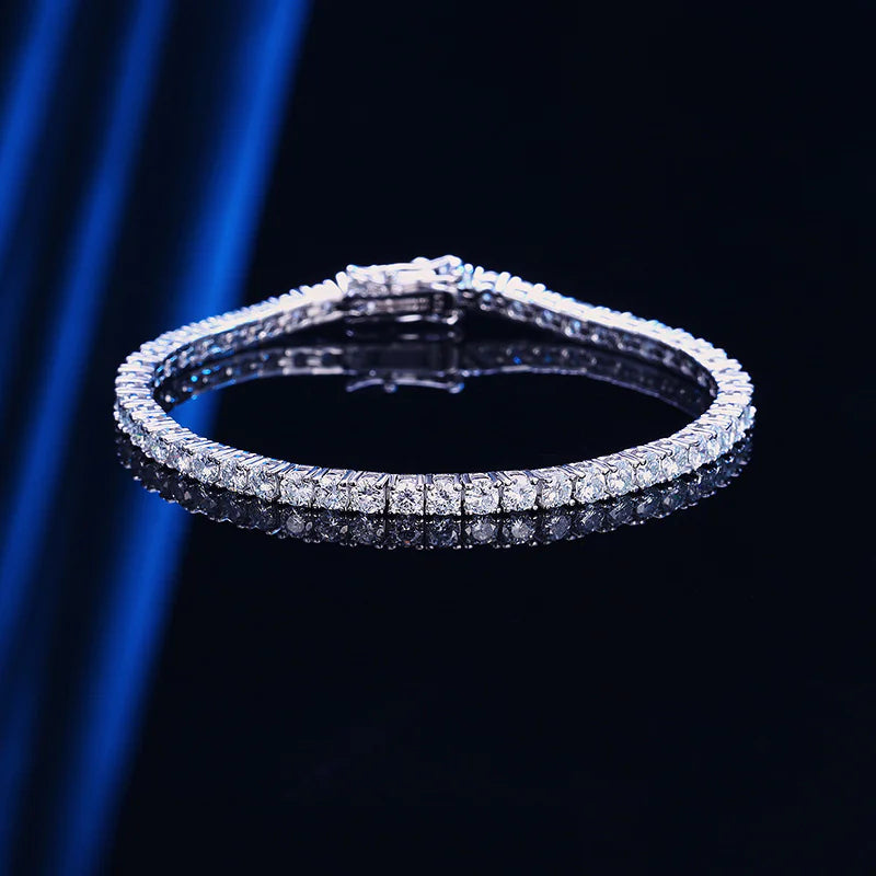 Moissanite Tennis Bracelet in S925 Sterling Silver