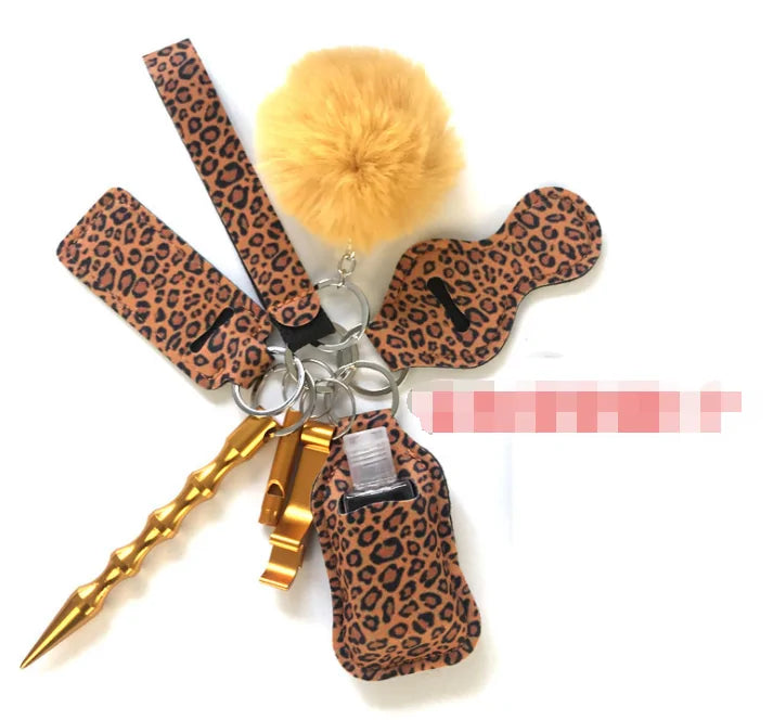 Self Defense Wristlet Keychain Set