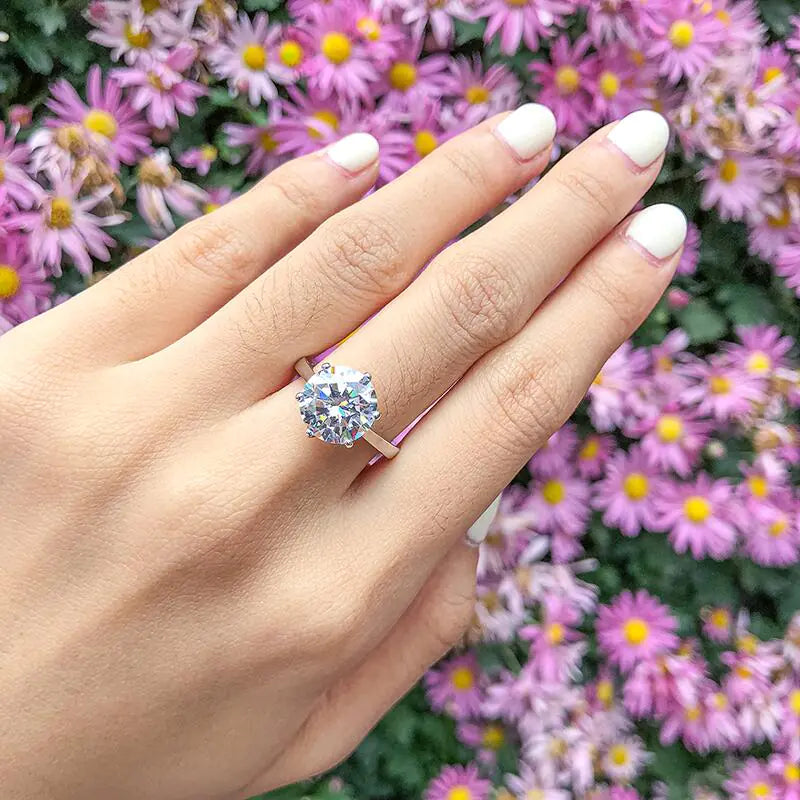 Moissanite Engagement Ring