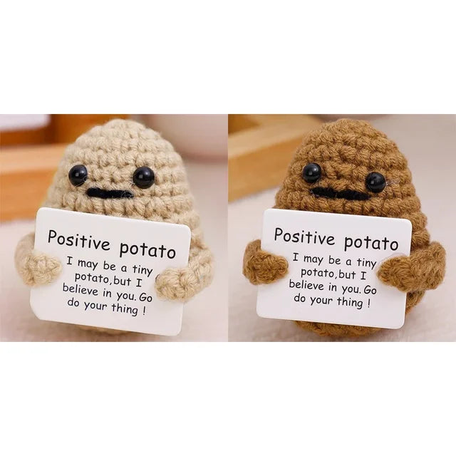 Potato Hug Pocket Mini Handmade Plush Wool Knitting Doll